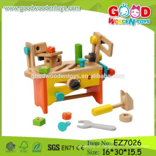 OEM &amp; ODM Kids Tool Box Set Conjunto de ferramentas para brinquedos de madeira infantil DIY Tool Box Set